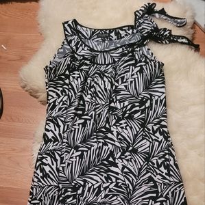 Mini dress sleeveless,12,Enfocus Studio,black and white